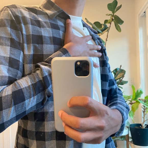 Plaid shirt grey and black - Picture 4 of 4